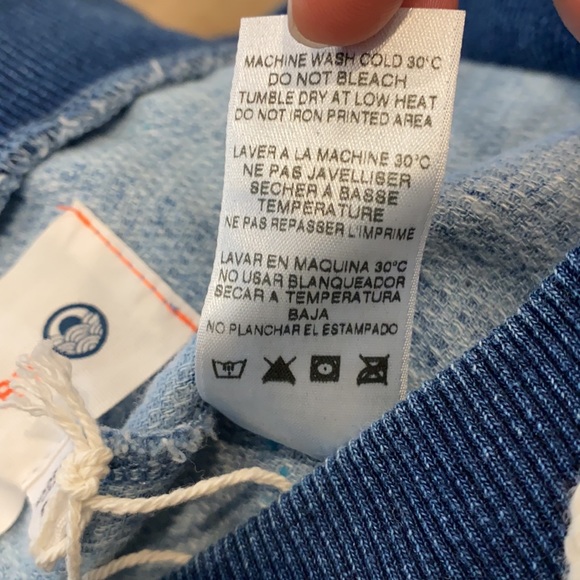 Sundry Pants Blue Drawstring Stripes - Picture 6 of 7